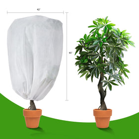 Garutom plant cover stretches over fruit trees to extend the season.