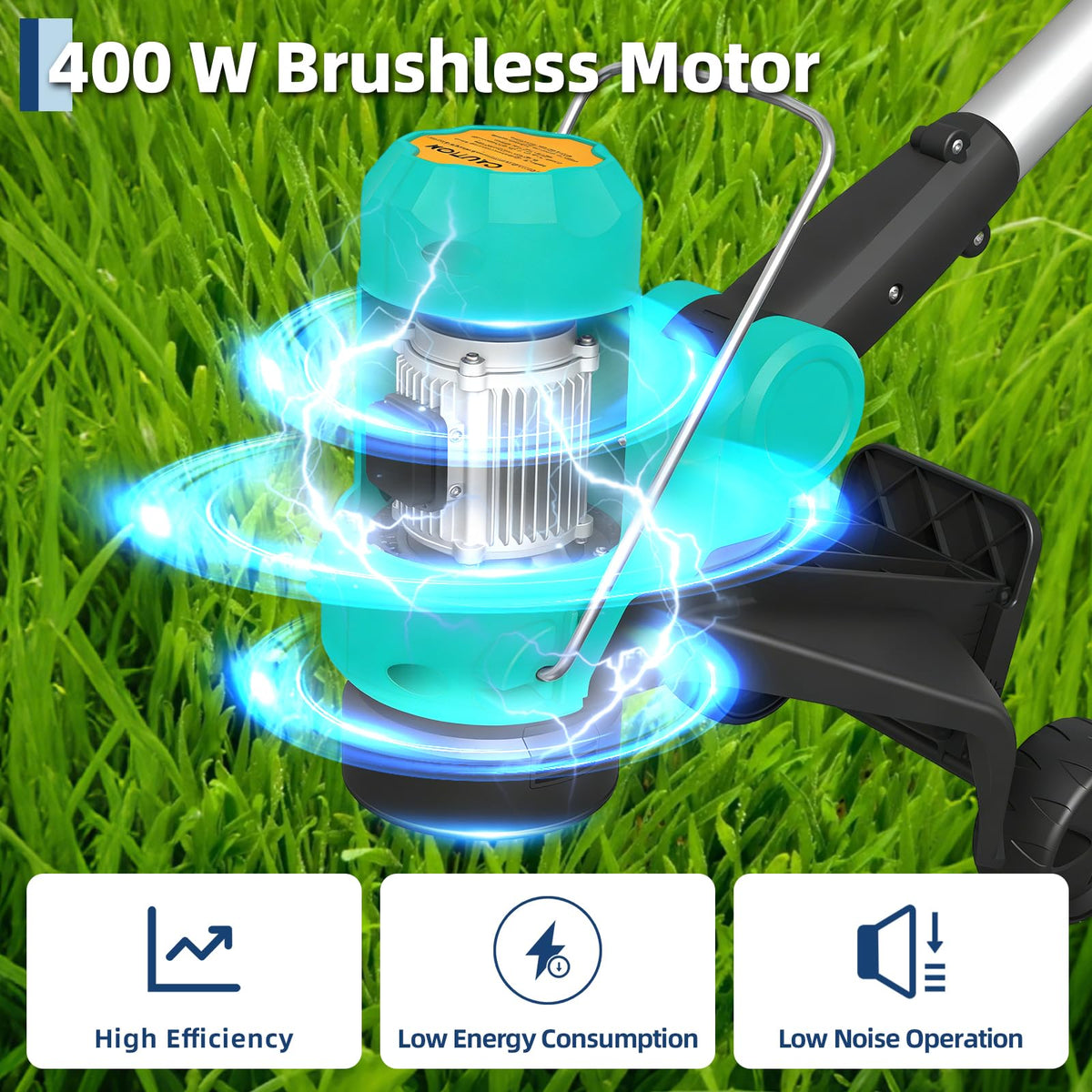 Garvee 180-degree adjustable handle for comfortable control in tight spaces.