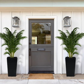 Garvee black planters available in two and four-pack options.