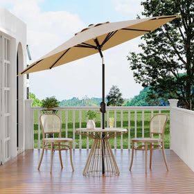 Garvee 9ft umbrella after rain, easy to wipe clean