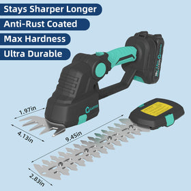 Garvee adjustable head at 15°, 30°, 45° for tight spaces.