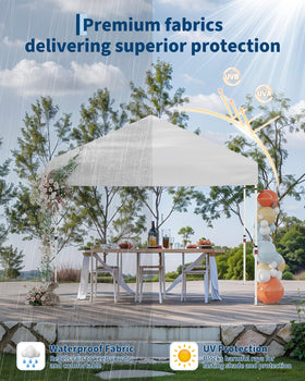 Garvee canopy top arrives as top-only package for quick shelter upgrades.