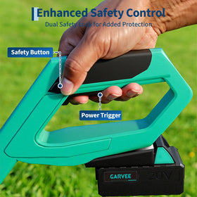 Garvee ergonomic handle supports comfortable operation during edging