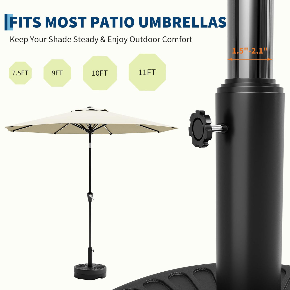 Garvee base made of high-density polyethylene for long-lasting outdoor use