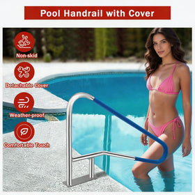 Garvee inground pool railing with sturdy support