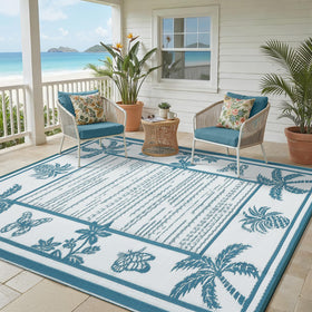 Garvee outdoor rug for picnics, rollable and travel-friendly