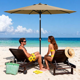 Garvee patio umbrella shading decks, pools, and gardens for versatile outdoor use