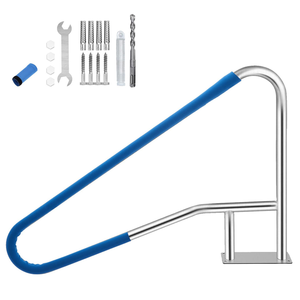 Garvee pool handrail on stairs for secure entry