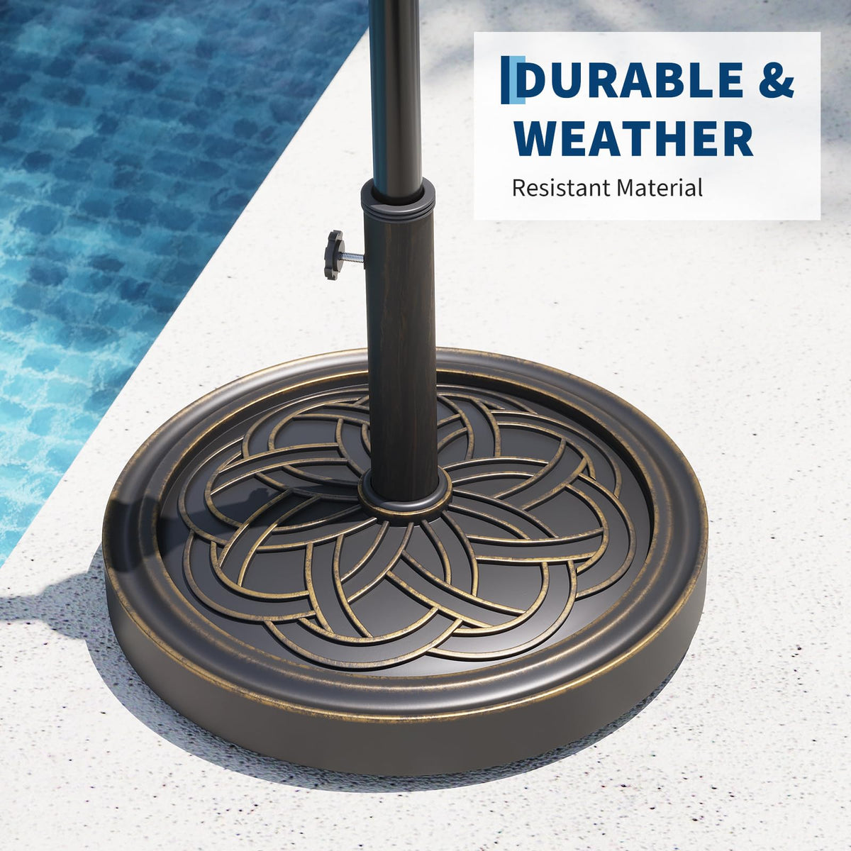 Garvee resin-coated calcium carbonate materials resist sun and moisture for long life.