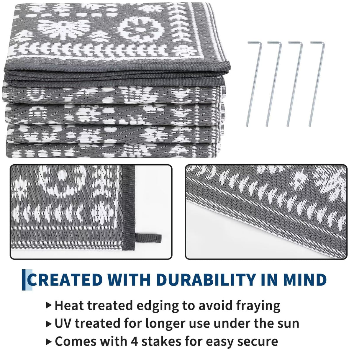 Garvee reversible rug side two provides a second look with same quality.