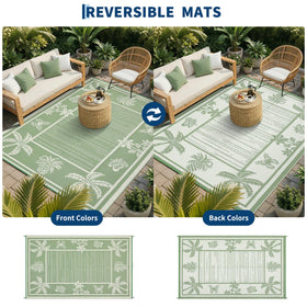 Garvee RV mat portable and foldable for camping trips and caravans.
