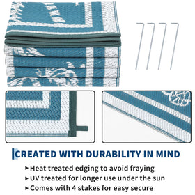 Garvee RV mat portable and lightweight, perfect for camping and travel