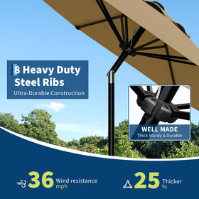 Garvee adjustable tilt enables customizable shade as the sun moves