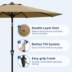 Garvee vented canopy promotes airflow for cooler shade outdoors