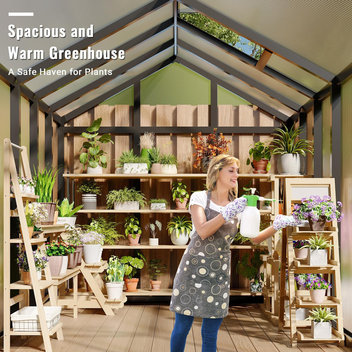 Adjustable roof vent enables customizable airflow and climate control in the greenhouse