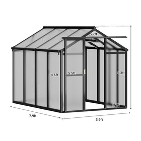Walk‑in greenhouse assembly with slide‑in panels for faster setup and access