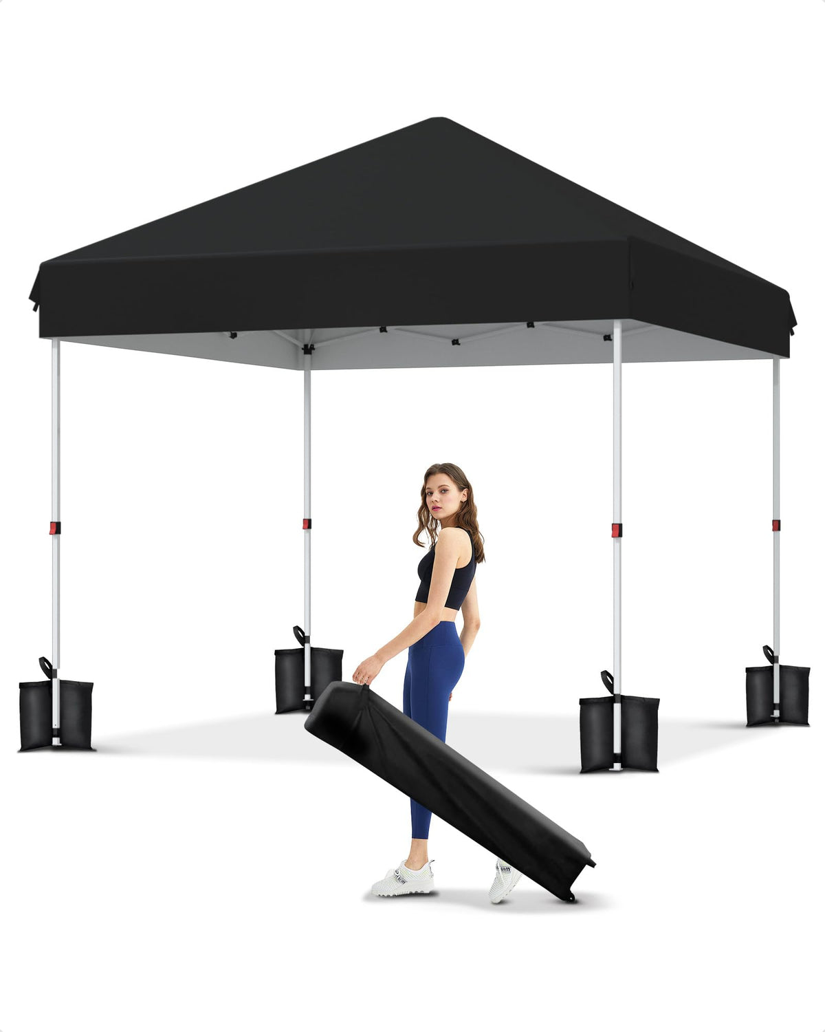 GarveeLife 10x10 pop-up canopy with one-button push setup for fast shade
