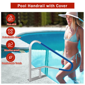 GarveeLife 304 stainless steel pool rail offers durable, corrosion-resistant support