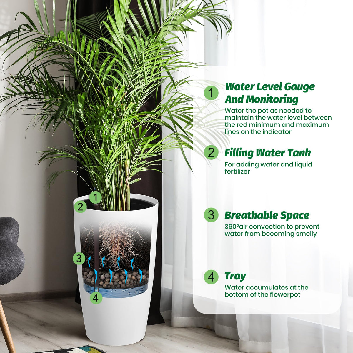 GarveeLife autowatering system keeps plant roots hydrated with minimal effort.