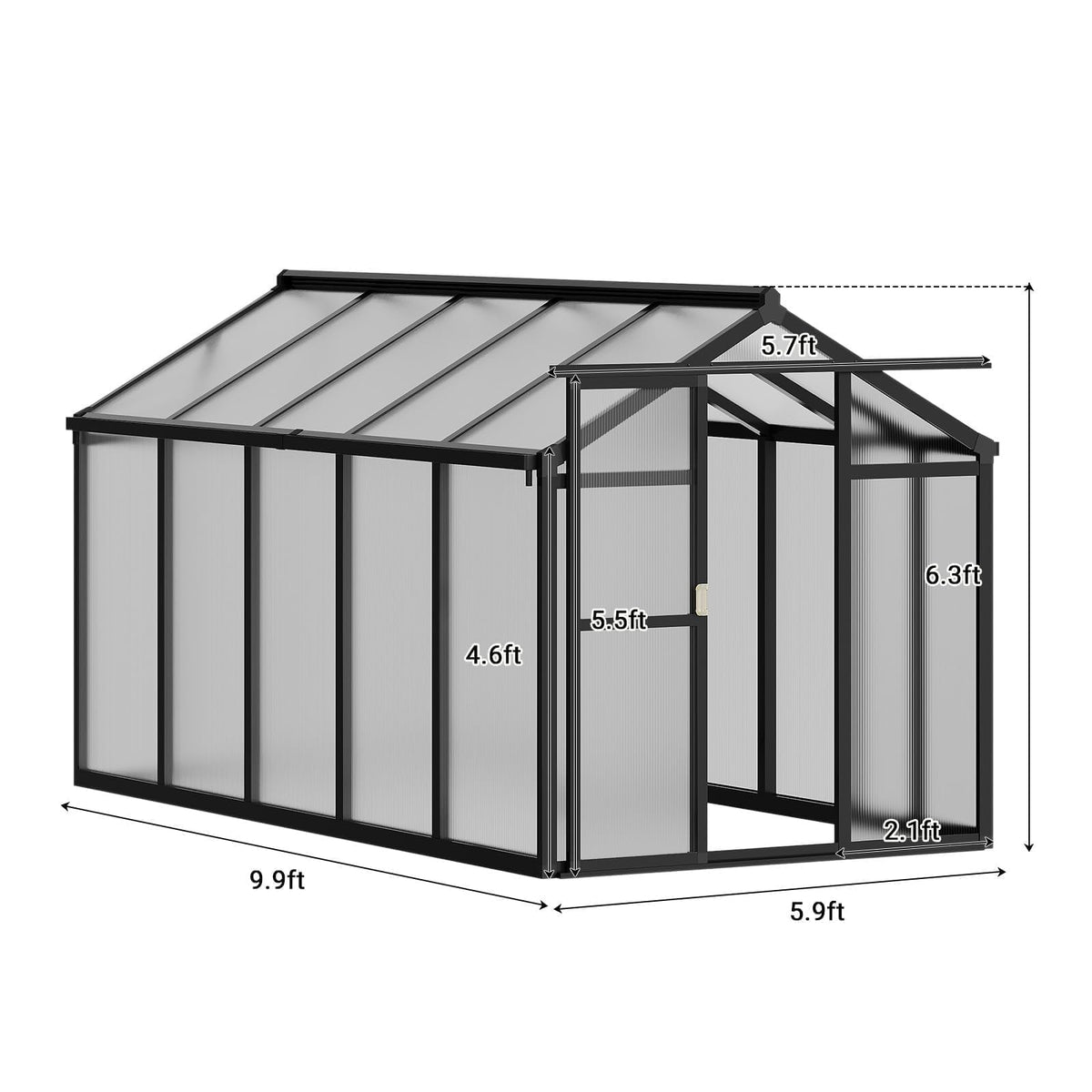 GarveeLife lockable door provides secure daily garden access