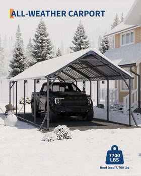 GarveeLife heavy-duty steel poles close-up highlights durable frame