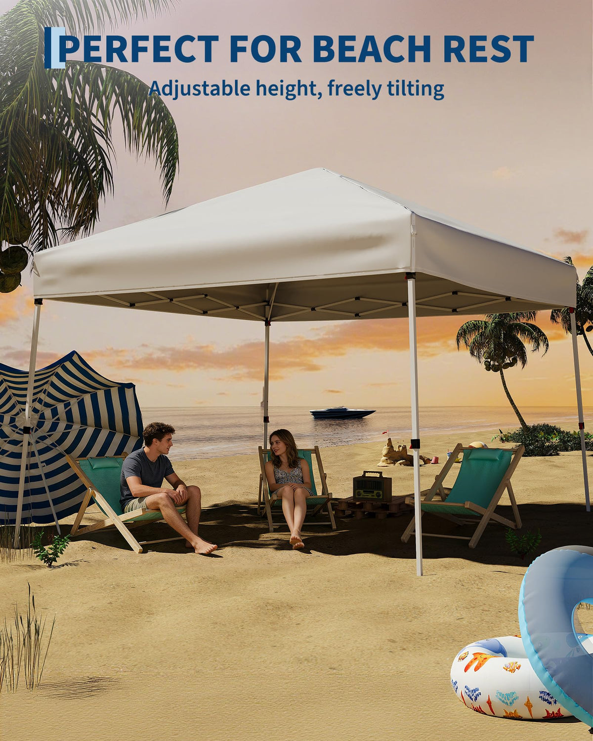 GarveeLife height-adjustable legs offer customizable shelter height.