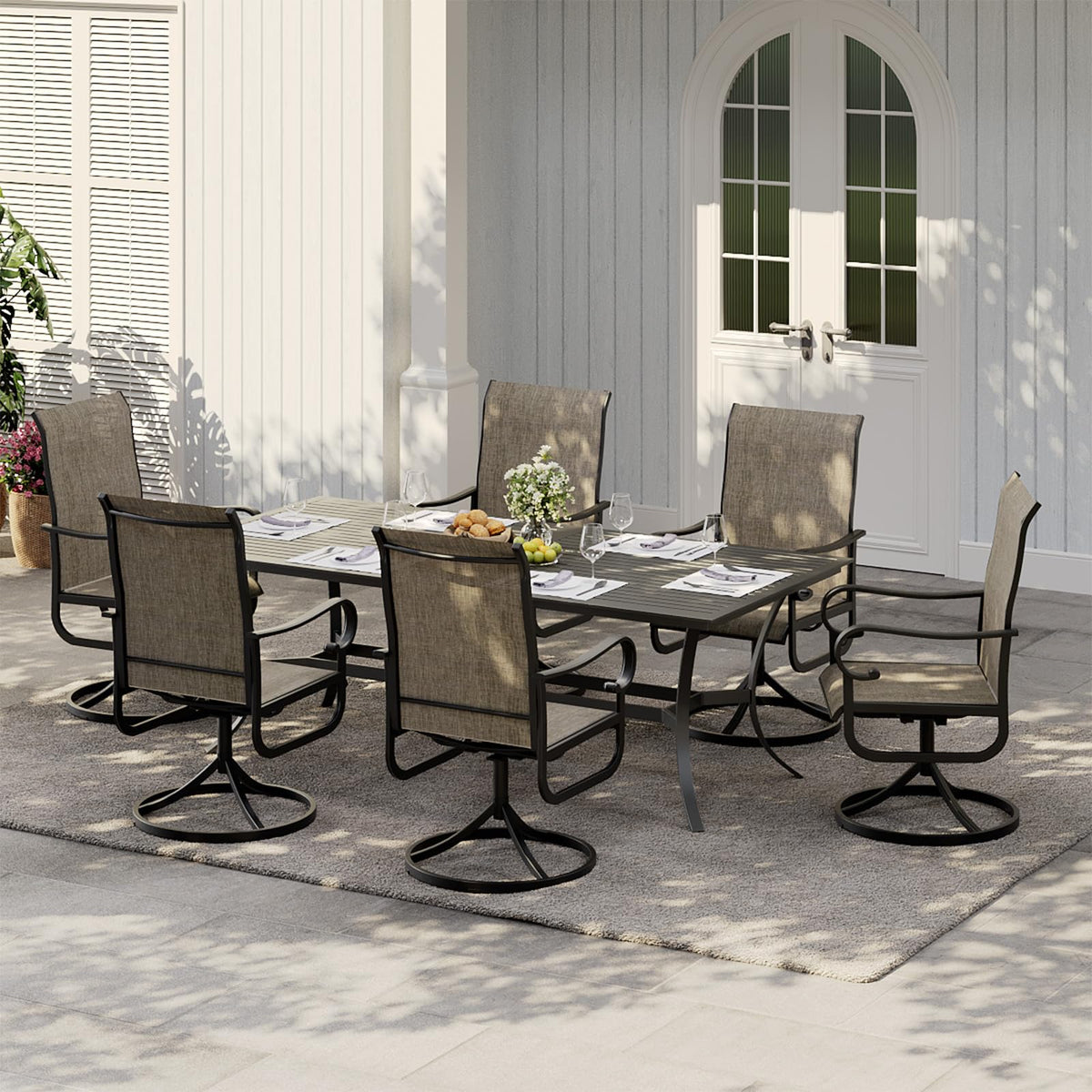GarveeLife set of two chairs ready for outdoor dining