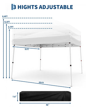 GarveeLife pop-up frame close-up shows rust-resistant steel joints.