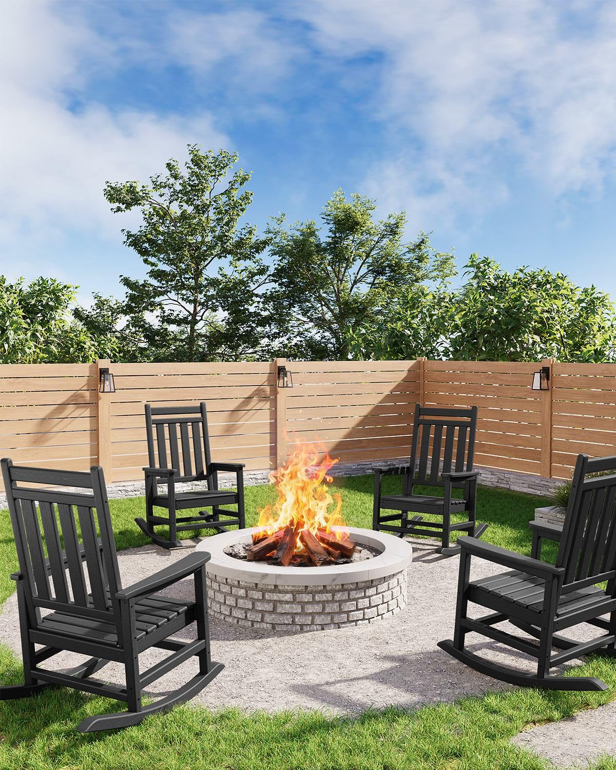 GarveeLife modern finish blends with yard and garden décor.
