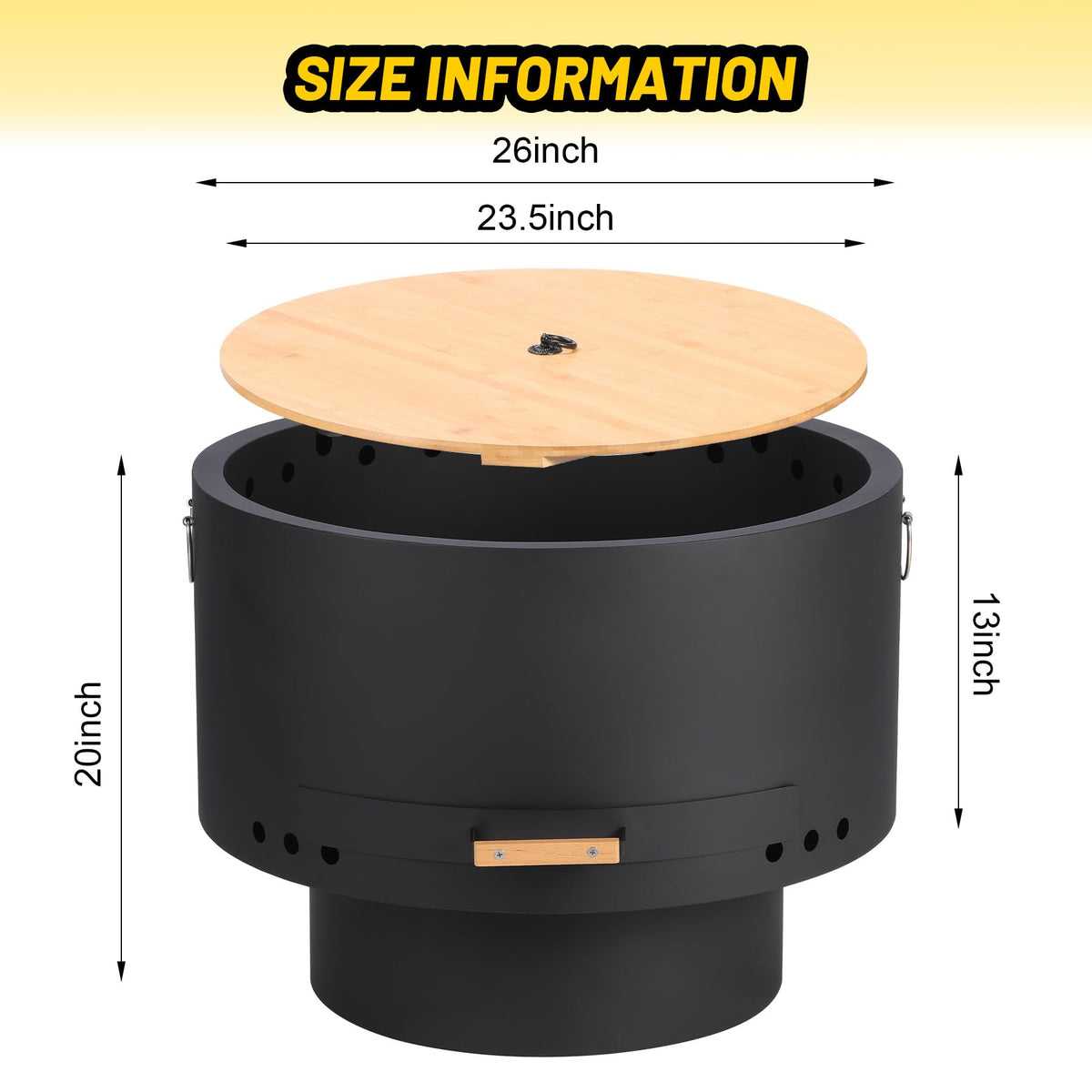 GarveeLife portable handle for easy moving between spaces.