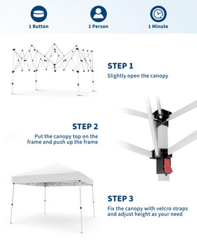 GarveeLife quick pop-up assembly enables portable shade in minutes.