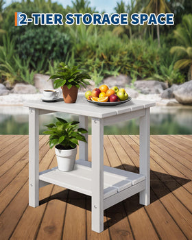 GarveeLife rocking chair wide backrest provides ergonomic support for outdoor seating