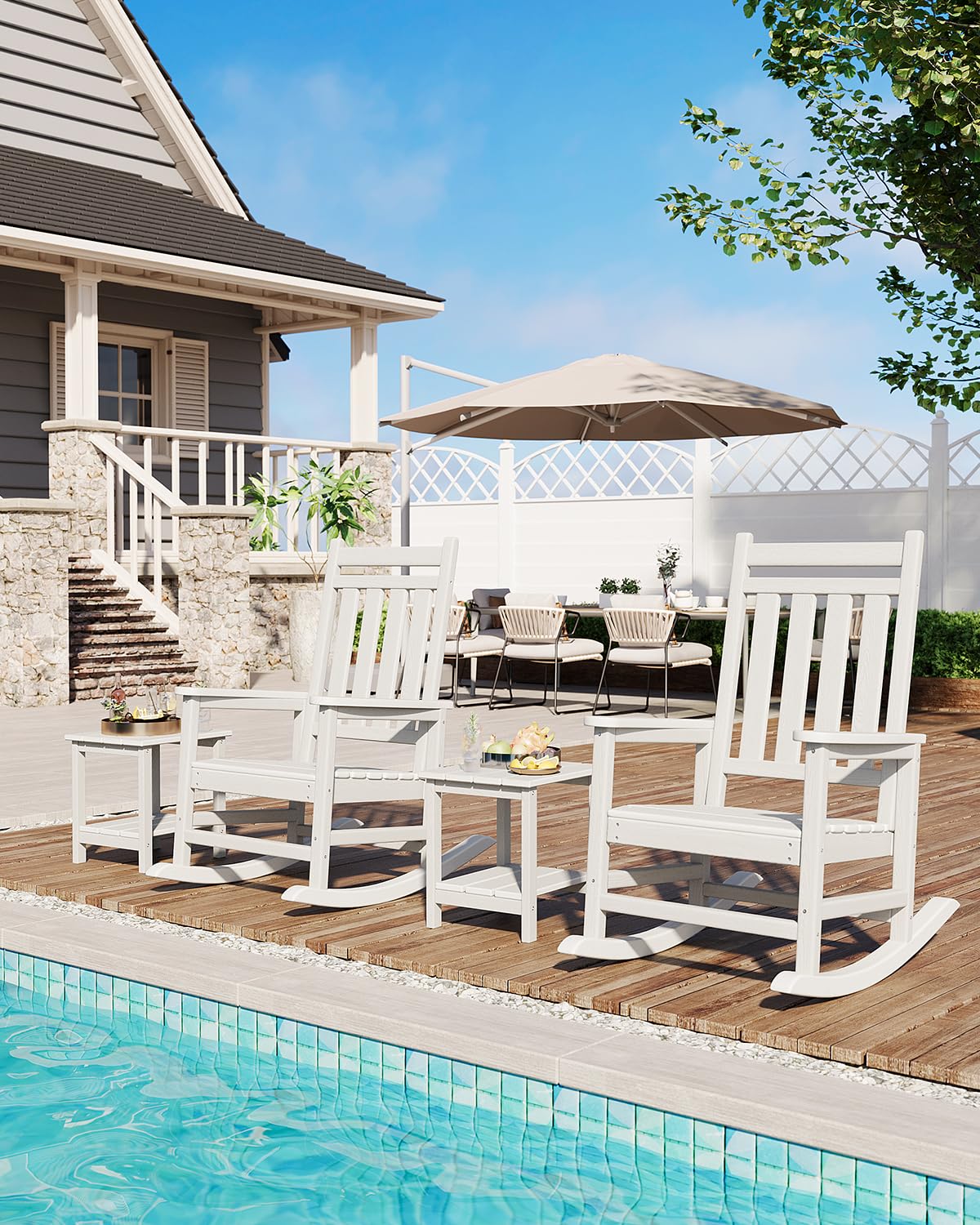 GarveeLife set of 2 outdoor chairs designed for adults seeking relaxed lounging