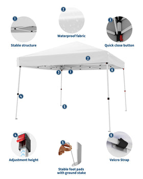 GarveeLife silver-coated canopy top provides UV protection.