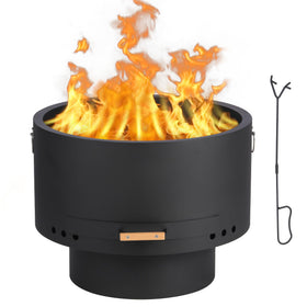 GarveeLife smokeless fire pit with ash tray for easy ash disposal.