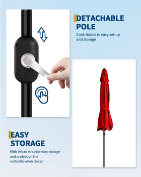 GarveeLife sturdy iron frame offers durable support against wind