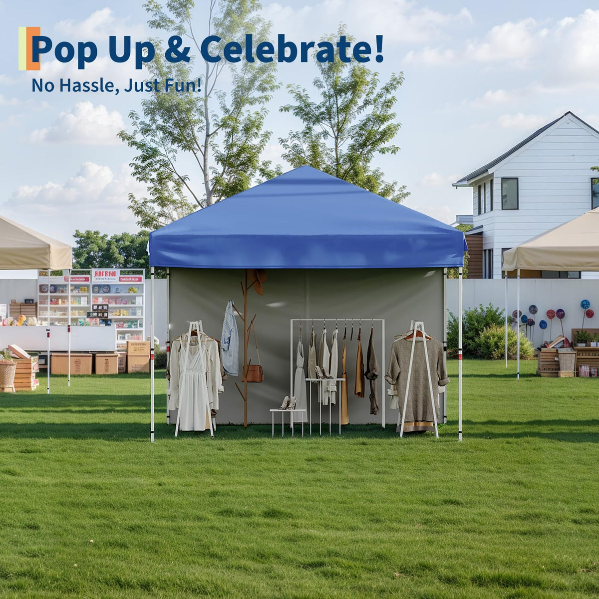 GarveeLife 210D fabric delivers durable shade and protection.