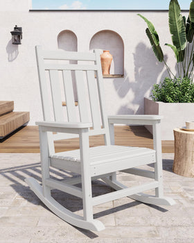 GarveeLife white outdoor furniture adds a clean, modern look to any space