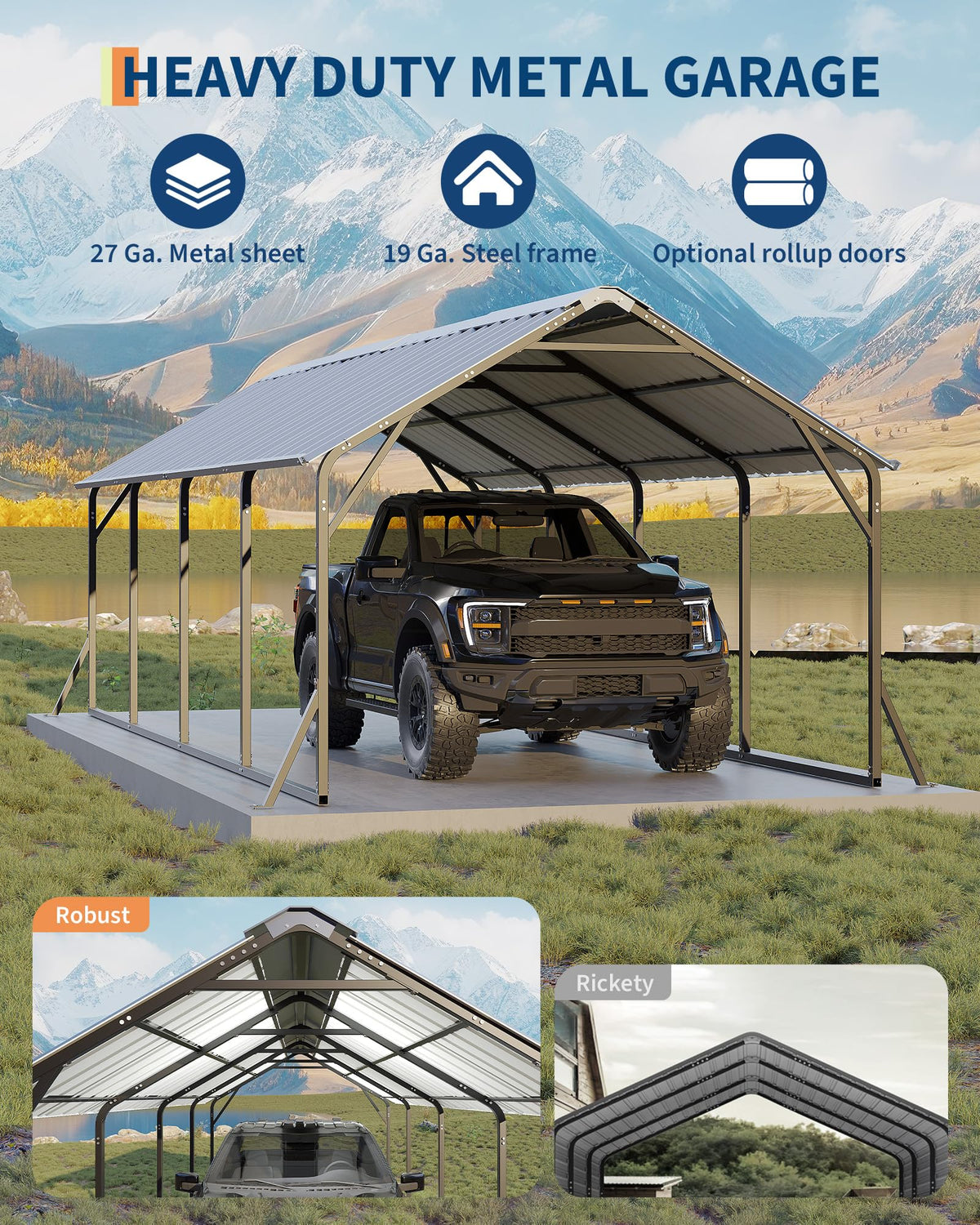 GarveeLife wind-resistant roof design suggests strong protection in storms