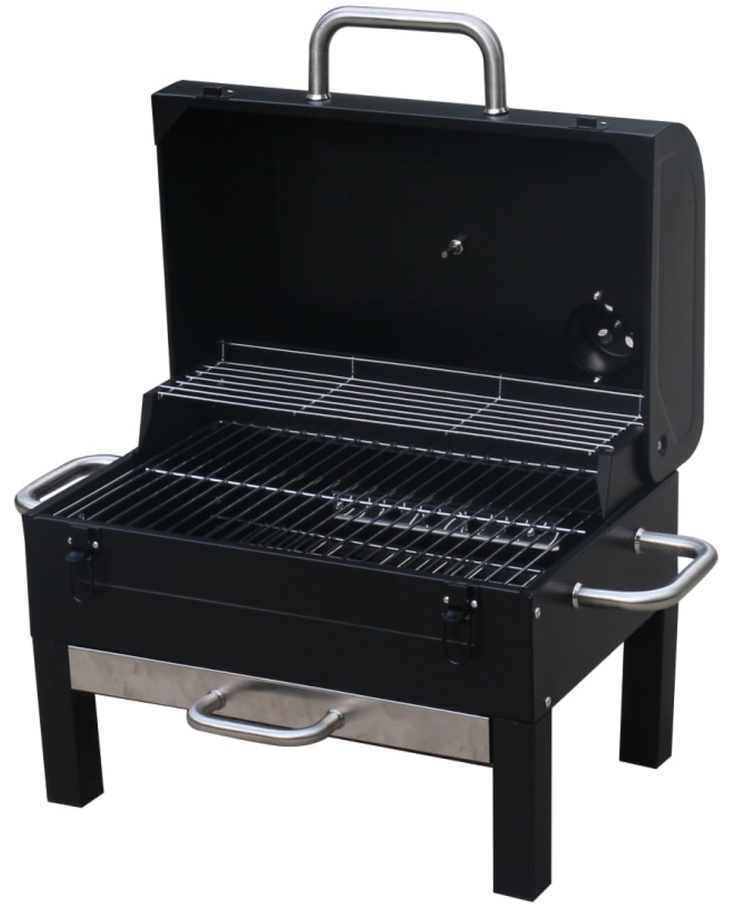 Gas One 2-tier smoker and grill design highlighting dual cooking zones for versatility.