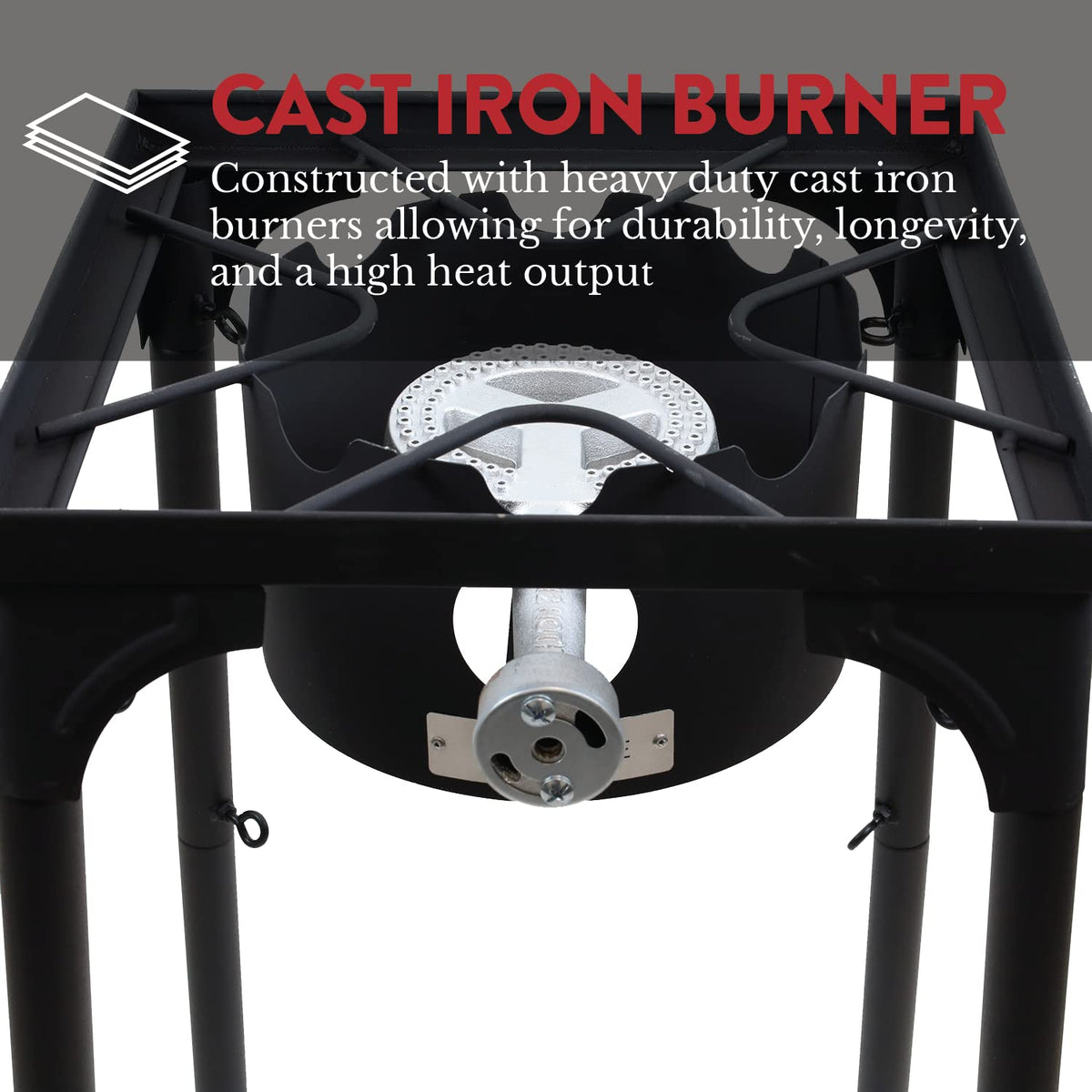 Gas One B-3000H-15 regulator dial enables precise flame control.
