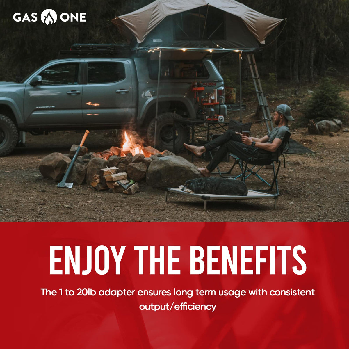 Gas One brass fittings on propane hose enable sturdy connections