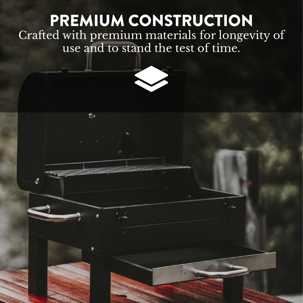 Gas One compact outdoor grill ready for backyard cooking, camping, and picnics.