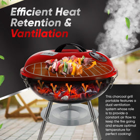 Gas One dual ventilation system maintains steady flame for even cooking.