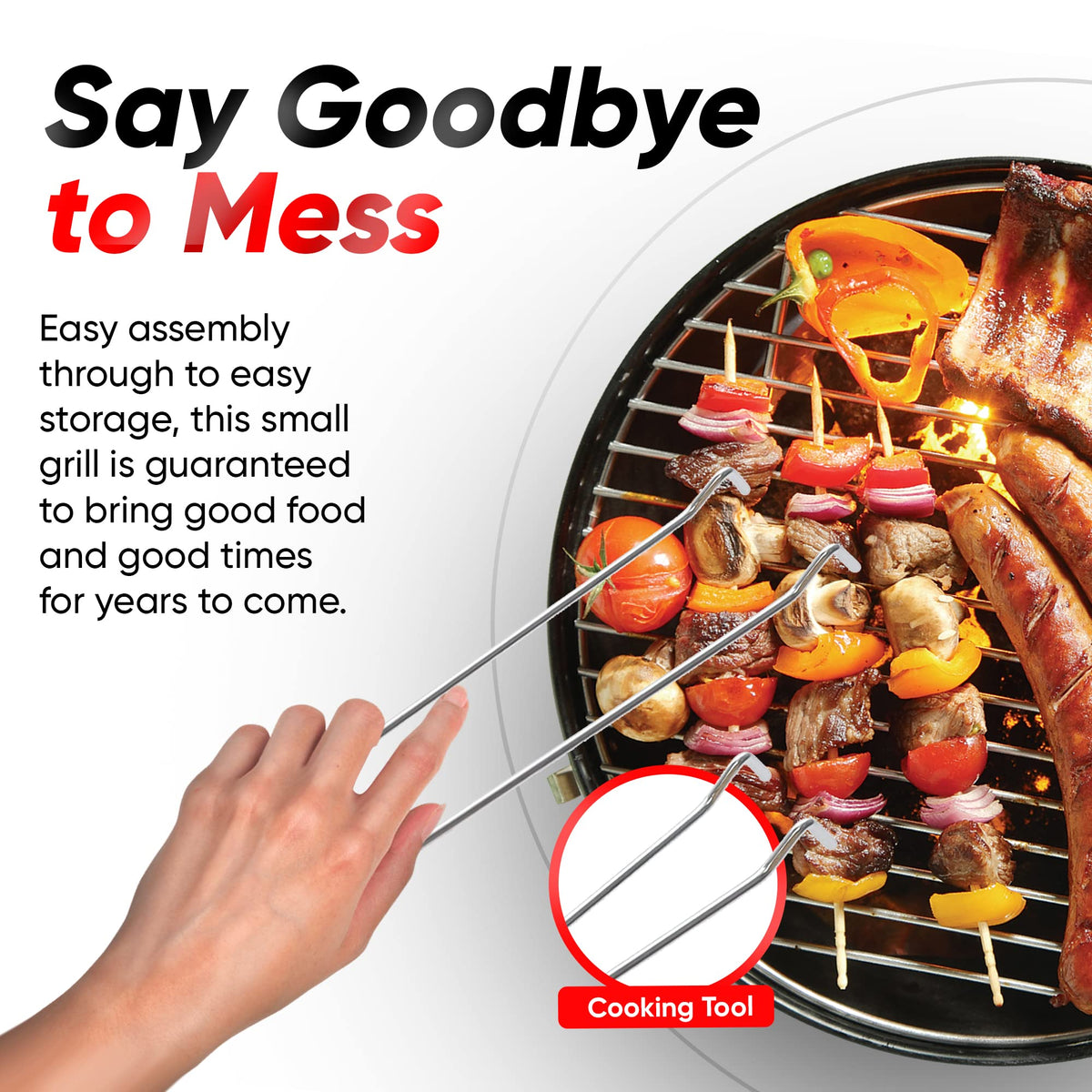 Gas One even heat distribution provides consistent results for diverse foods.