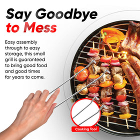 Gas One even heat distribution provides consistent results for diverse foods.