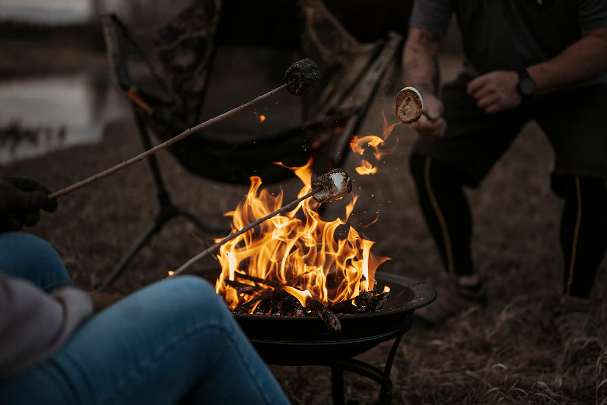 Gas One fire pit ideal for camping and RV trips.