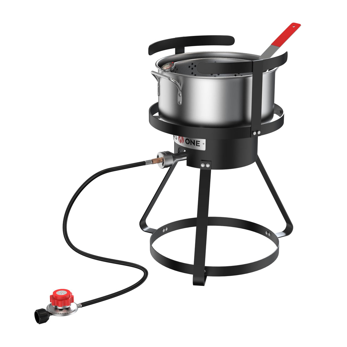 Gas One propane deep fryer with 10qt pot and basket for outdoor frying
