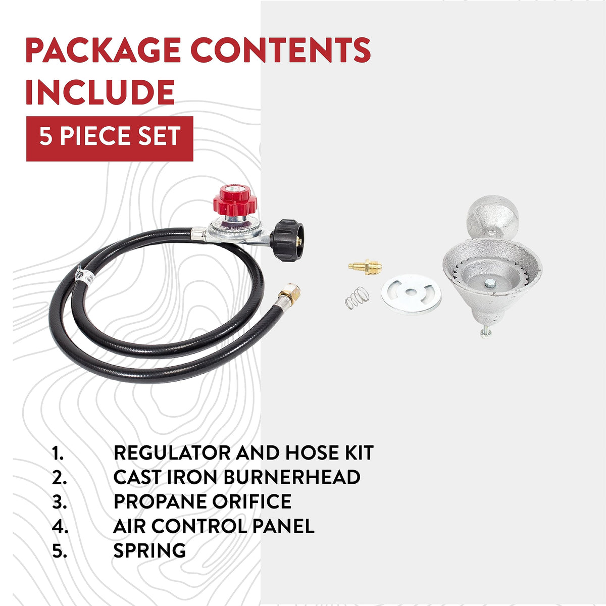 Gas One universal replacement burner for different regulators