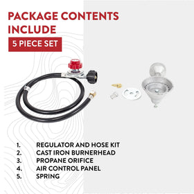 Gas One universal replacement burner for different regulators